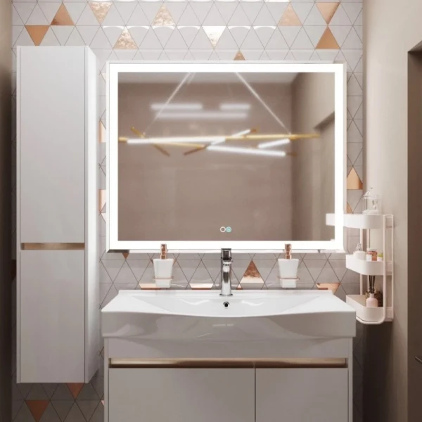 Зеркало Mixline Минио -2 100 с подсветкой, с подогревом