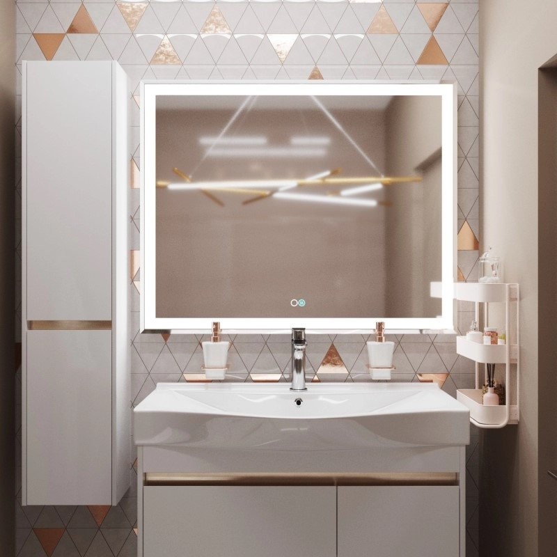 Зеркало Mixline Минио -2 100 с подсветкой, с подогревом