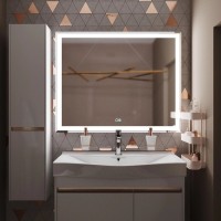 Зеркало Mixline Минио -2 100 с подсветкой, с подогревом