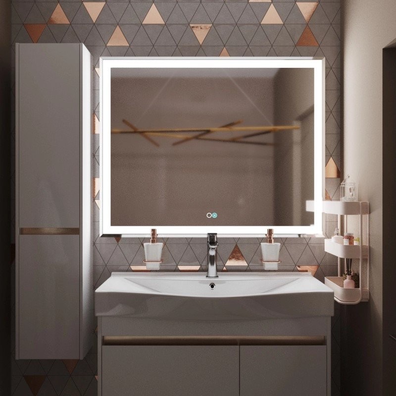 Зеркало Mixline Минио -2 100 с подсветкой, с подогревом