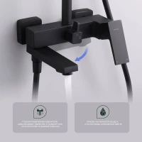 Душевая стойка Splenka S01 S01.24.06 черный Душевая стойка Splenka S01 S01.24.06 черный