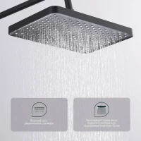 Душевая стойка Splenka S01 S01.24.06 черный Душевая стойка Splenka S01 S01.24.06 черный
