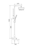 Душевая стойка Shevanik S4636H