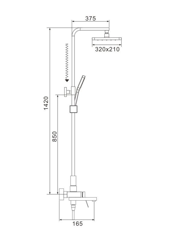 Душевая стойка Shevanik S4636H