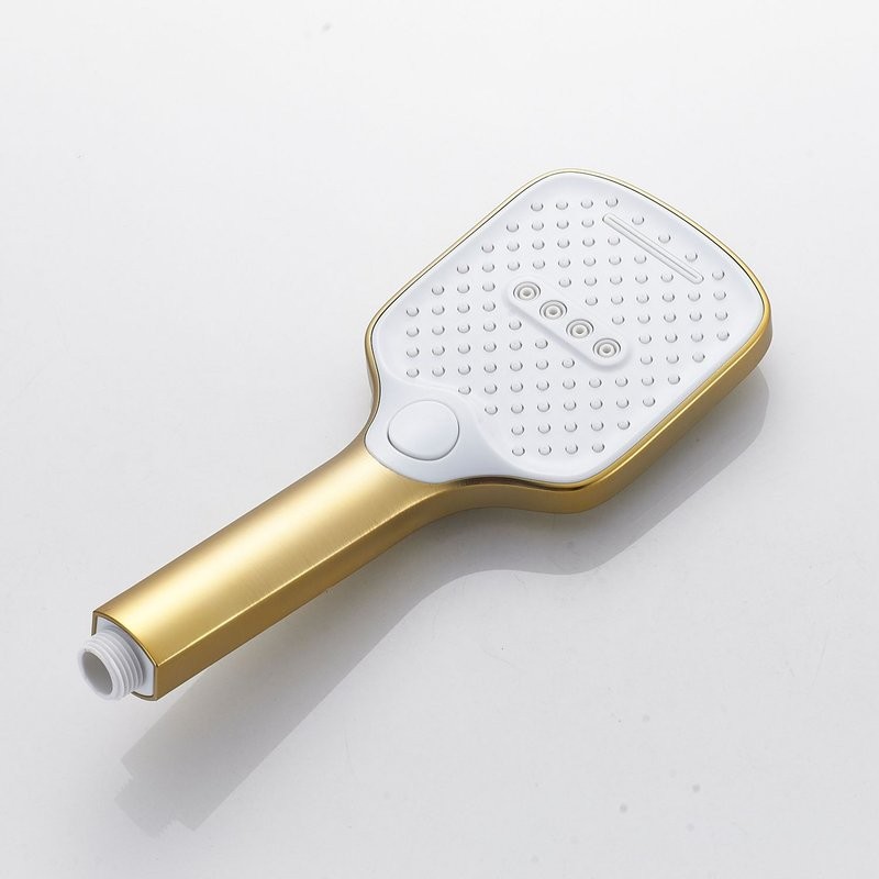 Смеситель для ванны с изливом и душевой лейкой Shevanik S4002G, золотой сатин