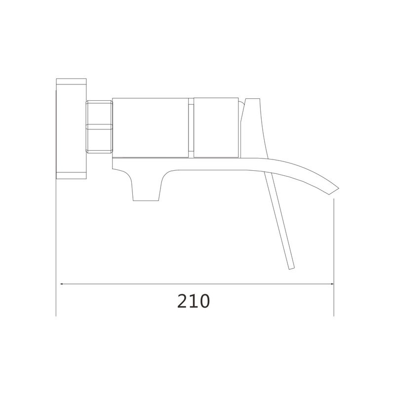 Смеситель для ванны с изливом и душевой лейкой Shevanik S4002G, золотой сатин