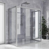 Душевой уголок Kubele DE019 R2U-CLN-MT 120х100 см, профиль матовый хром