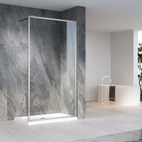 Душевая перегородка Veconi Korato KR81-100-01-C7 100 см, профиль матовый хром, стекло прозрачное