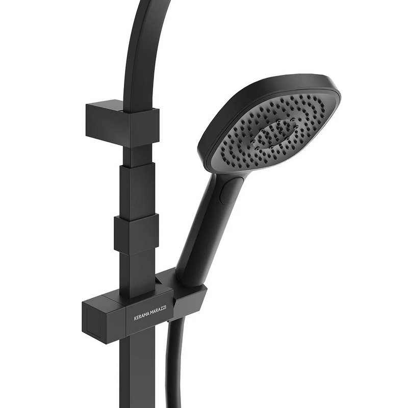 Душевая стойка KERAMA MARAZZI Fonte FO.102.KM.BLK.M матовая черная