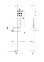 Душевой гарнитур Olive'S BD05 хром Душевой гарнитур Olive'S BD05 хром