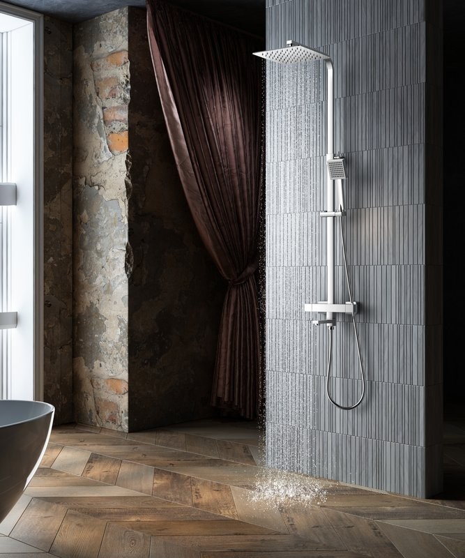 Душевая стойка SantiLine SL-9010 хром