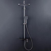 Душевая стойка Gappo G96 G2496-19 оружейная сталь