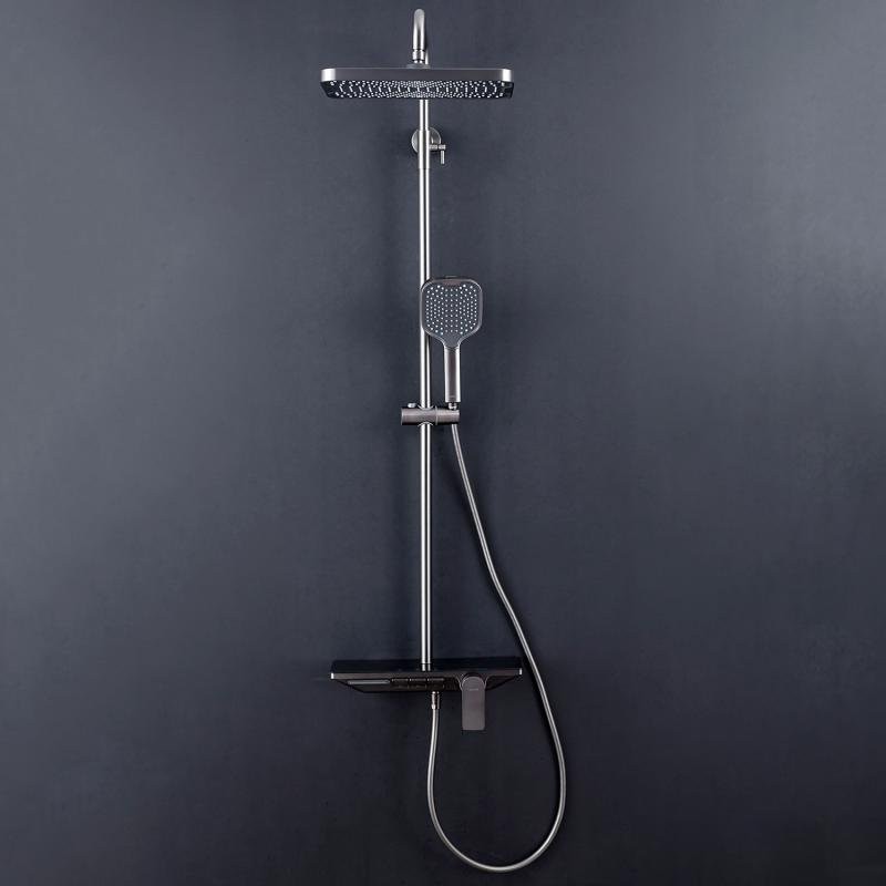 Душевая стойка Gappo G96 G2496-19 оружейная сталь