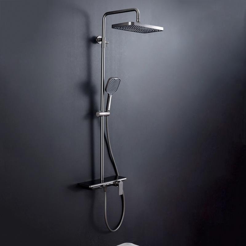 Душевая стойка Gappo G96 G2496-19 оружейная сталь