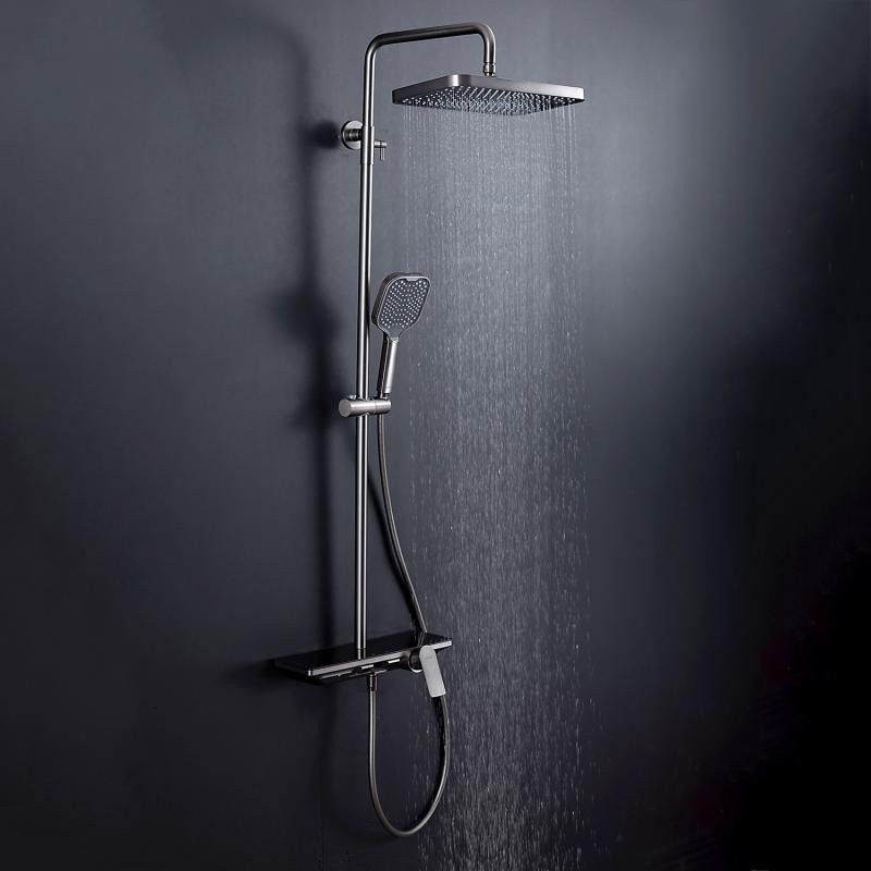 Душевая стойка Gappo G96 G2496-19 оружейная сталь