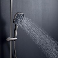 Душевая стойка Gappo G96 G2496-19 оружейная сталь