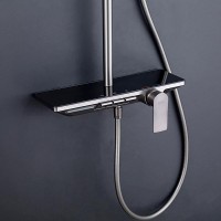 Душевая стойка Gappo G96 G2496-19 оружейная сталь