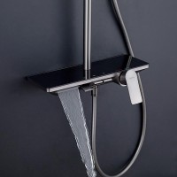 Душевая стойка Gappo G96 G2496-19 оружейная сталь