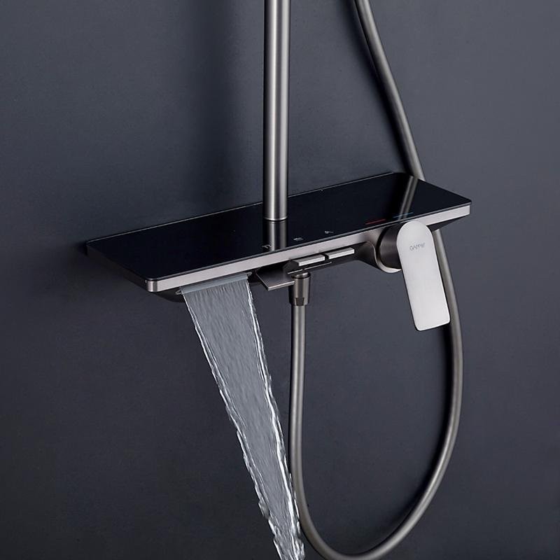 Душевая стойка Gappo G96 G2496-19 оружейная сталь