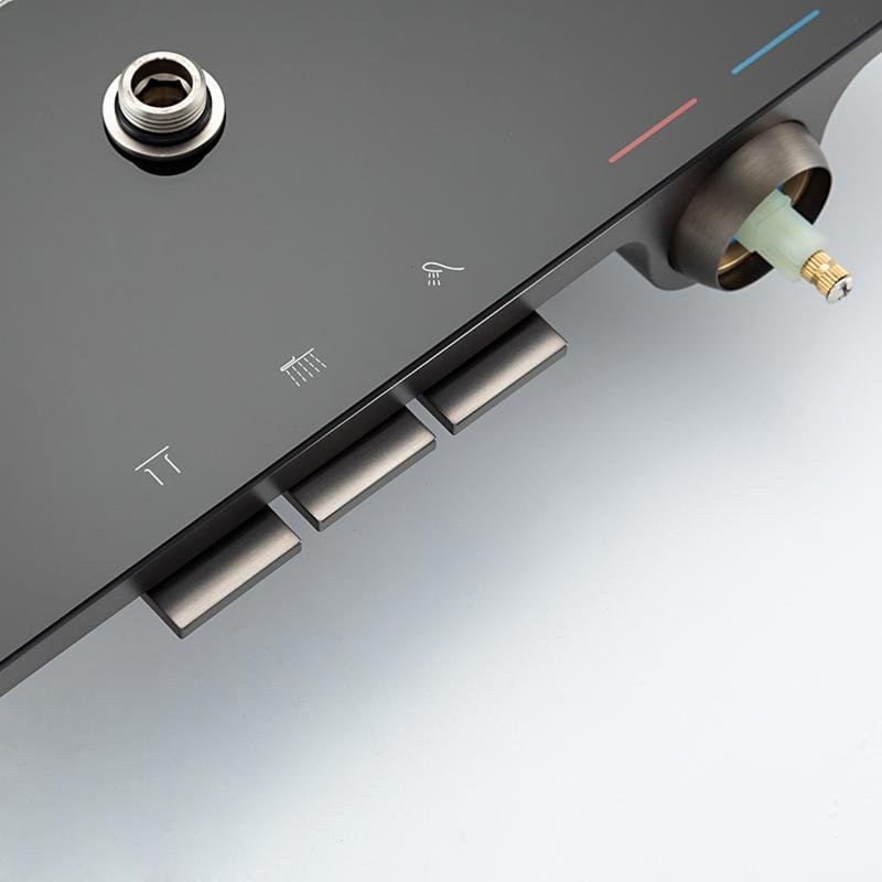 Душевая стойка Gappo G96 G2496-19 оружейная сталь