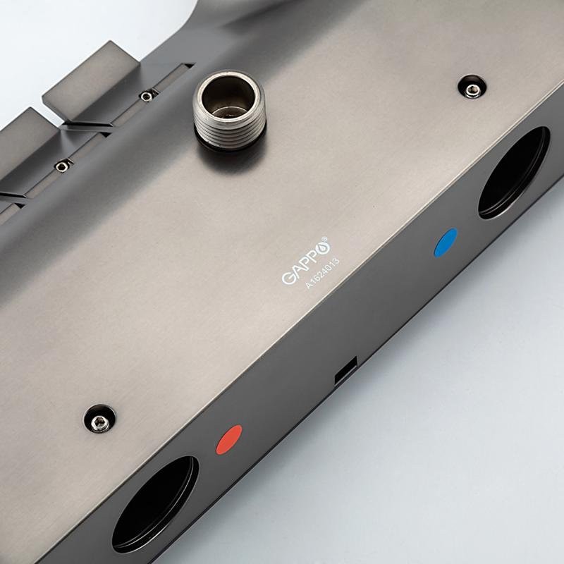 Душевая стойка Gappo G96 G2496-19 оружейная сталь