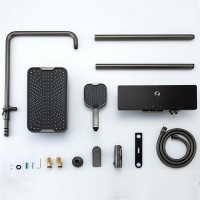 Душевая стойка Gappo G96 G2496-19 оружейная сталь