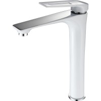 Смеситель для раковины Frap H52 F1052-54 белый, хром Смеситель для раковины Frap H52 F1052-54 белый, хром