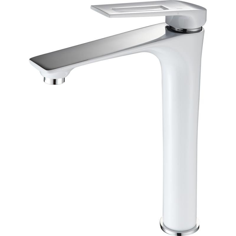 Смеситель для раковины Frap H52 F1052-54 белый, хром