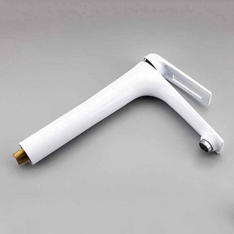 Смеситель для раковины Frap H52 F1052-54 белый, хром