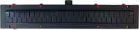 Душевой трап (лоток) MCH Chudej Medium CH850MC 85 см, решетка матовая черная, с сифоном