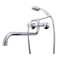 Смеситель с длинным изливом для ванны Frap H18 F2618 хром Смеситель с длинным изливом для ванны Frap H18 F2618 хром