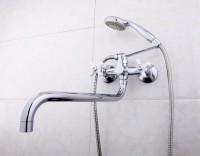 Смеситель с длинным изливом для ванны Frap H18 F2618 хром Смеситель с длинным изливом для ванны Frap H18 F2618 хром