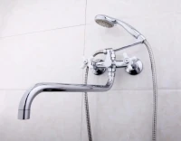 Смеситель с длинным изливом для ванны Frap H18 F2618 хром