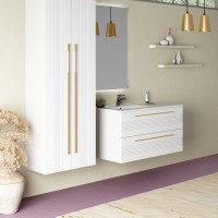 Мебель для ванной комнаты Sanvit Соната 2-100 L 2 ящика, белая