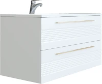 Мебель для ванной комнаты Sanvit Соната 2-100 L 2 ящика, белая