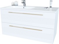 Мебель для ванной комнаты Sanvit Соната 2-100 L 2 ящика, белая