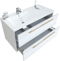 Мебель для ванной комнаты Sanvit Соната 2-100 L 2 ящика, белая