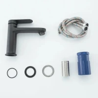 Смеситель для раковины Frap H85 F1085-6 черный Смеситель для раковины Frap H85 F1085-6 черный