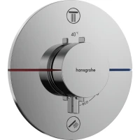 Термостатический смеситель встраиваемый Hansgrohe ShowerSelect Comfort S 15554000 хром Термостатический смеситель встраиваемый Hansgrohe ShowerSelect Comfort S 15554000 хром