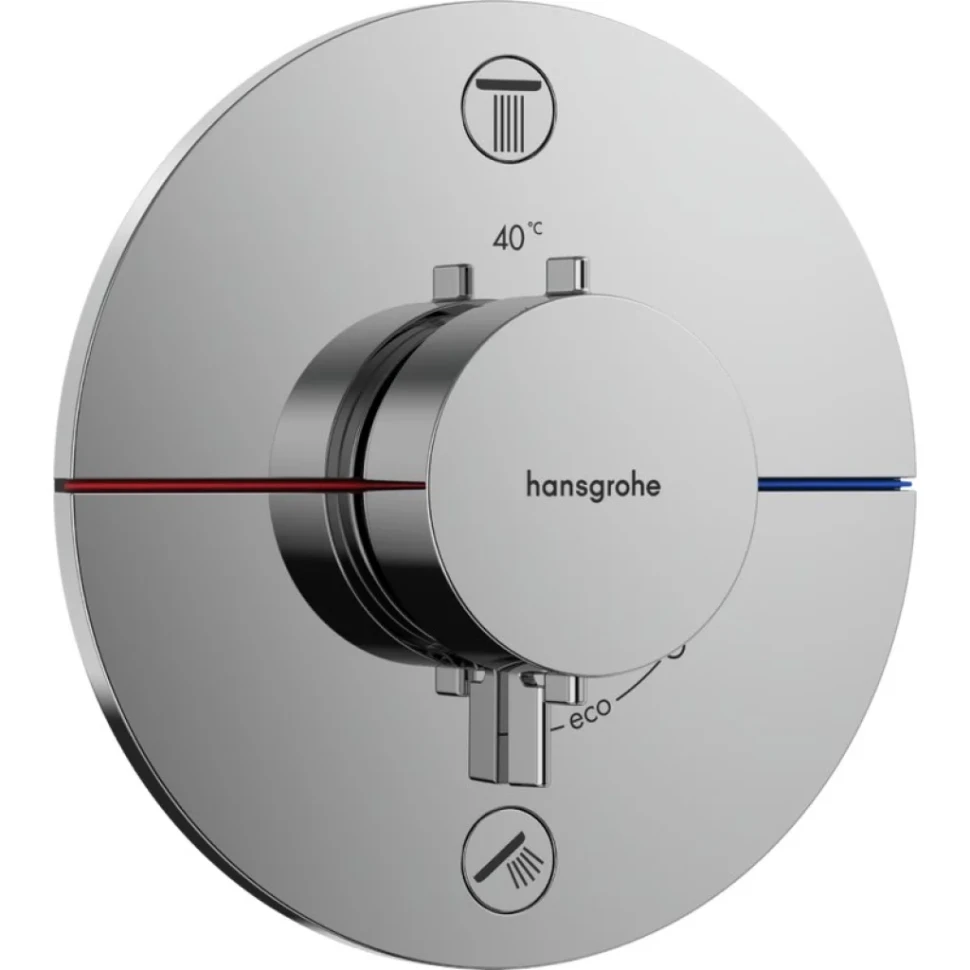 Термостатический смеситель встраиваемый Hansgrohe ShowerSelect Comfort S 15554000 хром