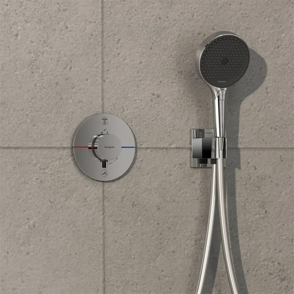 Термостатический смеситель встраиваемый Hansgrohe ShowerSelect Comfort S 15554000 хром