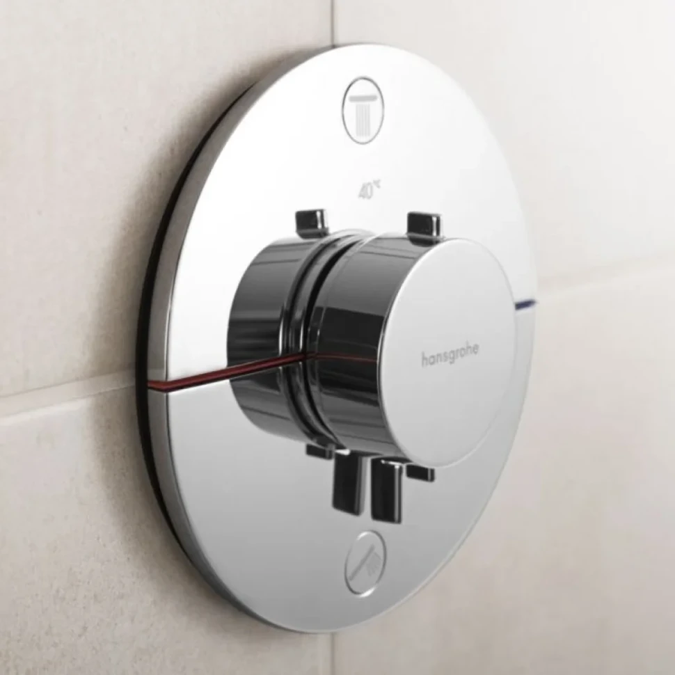 Термостатический смеситель встраиваемый Hansgrohe ShowerSelect Comfort S 15554000 хром