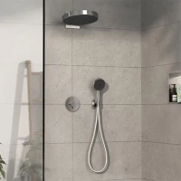 Термостатический смеситель встраиваемый Hansgrohe ShowerSelect Comfort S 15554000 хром Термостатический смеситель встраиваемый Hansgrohe ShowerSelect Comfort S 15554000 хром