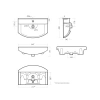 Тумба с раковиной Mixline Альфа 65 глянцевая белая, раковина Best 65