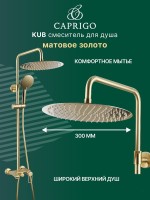 Душевая стойка Caprigo Kub 54-310-brg матовое золото