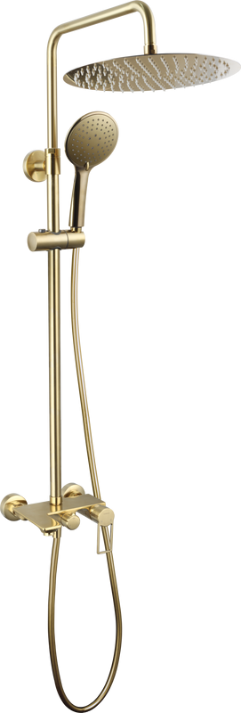 Душевая стойка Caprigo Kub 54-310-brg матовое золото