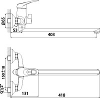 Универсальный смеситель Rossinka B B35-32