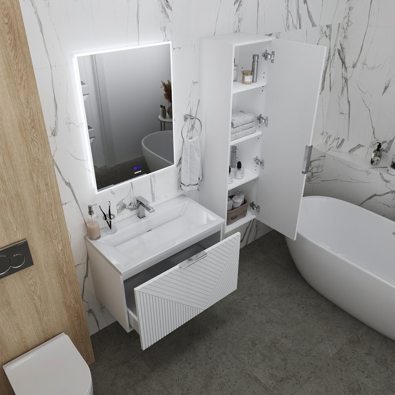 Мебель для ванной комнаты Grossman Блисс 60 матовая белая