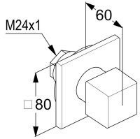 Вентиль Kludi Decus 54816N175 С ВНУТРЕННЕЙ ЧАСТЬЮ, брашированная бронза PVD