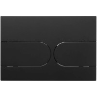 Кнопка смыва для унитаза Veconi Flush V6 пластик, цвет матовый черный